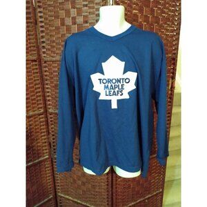Vintage CCM Maska Air Knit Toronto Maple Leafs Hockey Jersey Warm Up Practice XL